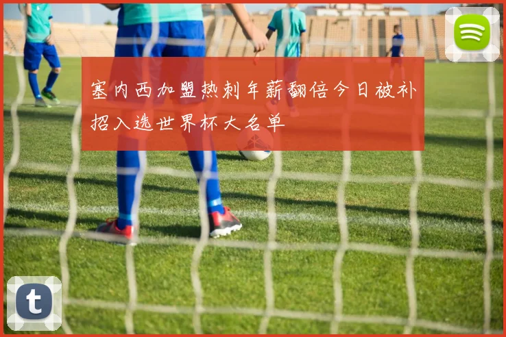 塞内西加盟热刺年薪翻倍今日被补招入选世界杯大名单