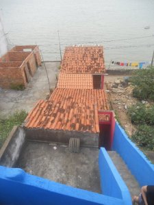 Our pink house by the shore in Salvador