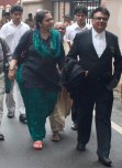 Social Activist Testa Setalvad arrived at Session Court in Mumbai.. Photo by Bhushan Koyande